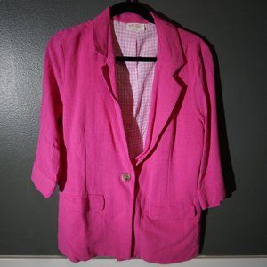 Allie Rose Hot Pink Blazer and Shorts Matching Outfit